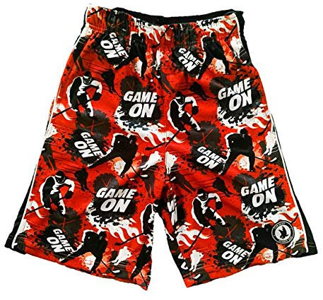 Flow Society Jungen Game On Hockey Shorts - Rot Jungen Shorts - Gym Shorts, Jungen, rot, Medium