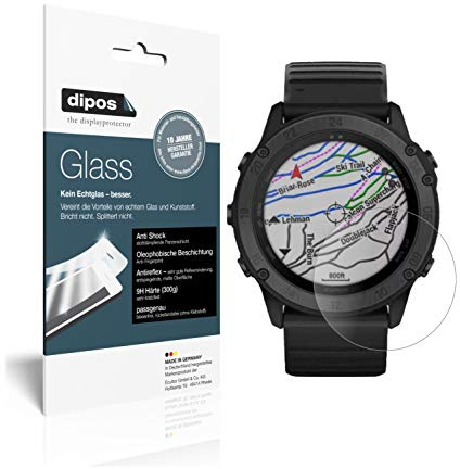 dipos I 9H Displayschutz matt kompatibel mit Garmin tactix Delta Schutzfolie Anti-Shock