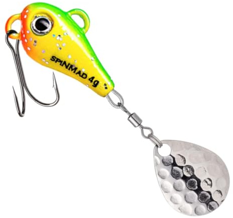 SpinMad 4g Bleikopfspinner - Jig Spinner, Farbe Lieblingsköder:Green Lemon