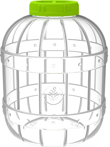 Browin 602020 - Vaso multiusos de PET con tapón de rosca (10 L, para conservas, licores y otras bebidas alcohólicas, hasta un 95% de alcohol)