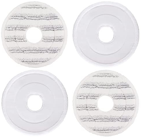 4 Pack Refill Head Pad Replacement for Vileda Spin and Clean Mop Washable Microfiber pad for Floor Cleaning Kit