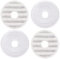 4 Pack Refill Head Pad Replacement for Vileda Spin and Clean Mop Washable Microfiber pad for Floor Cleaning Kit