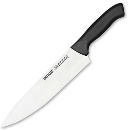 Pirge Ecco Coltello da Chef 23 cm - Universale e Professionale - Acciaio Inossidabile 54 HRC - Per Chef e Cucina Casalinga - Impugnatura Ergonomica in Plastica