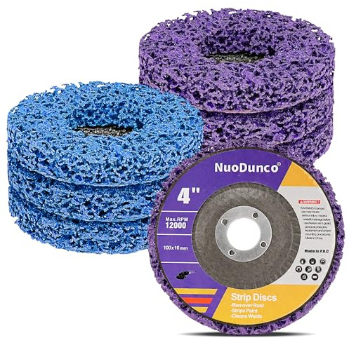 NuoDunco Disques de Nettoyage Meuleuse CSD Disque - Pour le Traitement de Surface ou L'enlèvement de la Pour Peinture Meuleuse D'angle - 100 x 16 mm Lot de 6