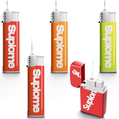 TAIHOBO Feuerzeug Wasserpistole, Lustiges Kreatives Wasser Feuerzeug, 5 Stück Spritzt Prank Artikel, Stressabbau Mini Wasserpistole Feuerzeug für Schwimmbäder Water Battle und Party-Streich