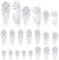 Non-Trace Picture Hooks for Hard Walls, 70 Pcs Pictures Hanging Kit, Assorted Sizes Hanging Hook for Fixing Picture Frames on Lime,Plasterboard, Drywall, Latex Wall