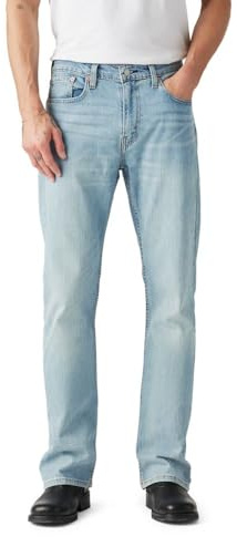 Levi's Men's 527 Slim Bootcut Fit Jeans, Here We Stop-Light Indigo, 31W x 32L