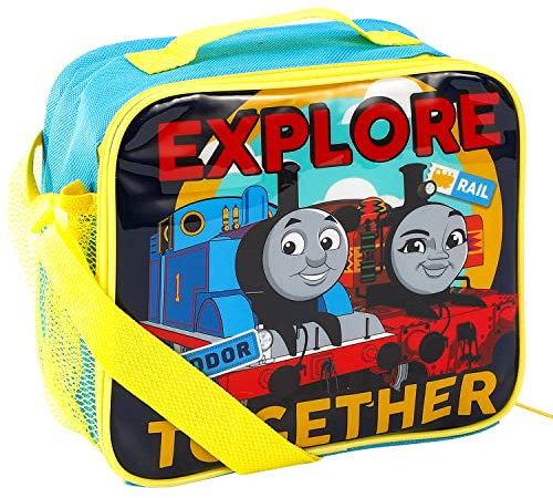 Templar Thomas The Tank Engine - Borsa termica rettangolare per bambini e ragazze, misura perfetta per imballare snack caldi o freddi per scuola e viaggi, senza BPA (1225HV-1272)