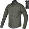 CBBI-WCCI Herren Motorrad Hemd Verschleißfest Baumwolle Motorradjacke für Roller Radfahren und Touring mit CE Protektoren (Grün, XXL/185)