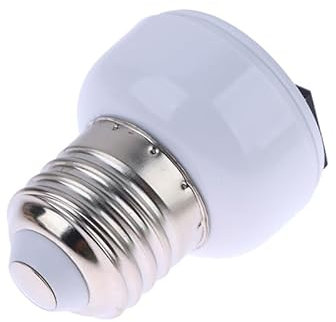 Rufevee 1 Unidades Universal E27 ABS EE. UU./EU/AU Enchufe Conector Portalámparas Accesorio de Iluminación Base DE LA Bombilla Tornillo Adaptador Portátil Blanco Socket de La Lámpara