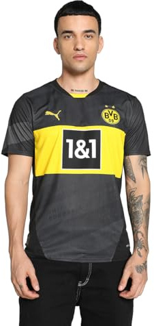 Puma BVB AWAY Herr fotboll futsal licenströja, jersey kopia, gUL, G