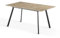 B&D home Esstisch MARA, ausziehbar 120-160x80 cm 4-6 Personen Küchentisch Holztisch mit Metallgestell für Esszimmer, Küche, skandinavisch modern Design, Sandeiche Optik, 11201-FS-EISA