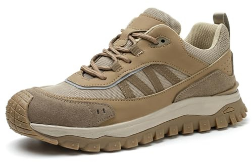 Zapatos de Seguridad para Hombre Mujer Zapatos de Trabajo Comodo Ligeros con Punta de Acero Transpirable Zapatillas Deportivas-Numeric_43