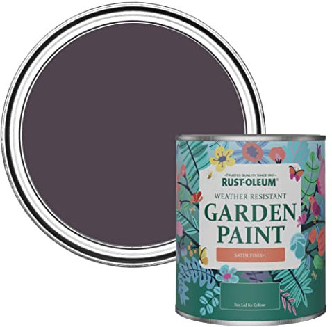 Rust-Oleum Purple Mould-Resistant Garden Paint In Satin Finish - Grape Soda 750ml