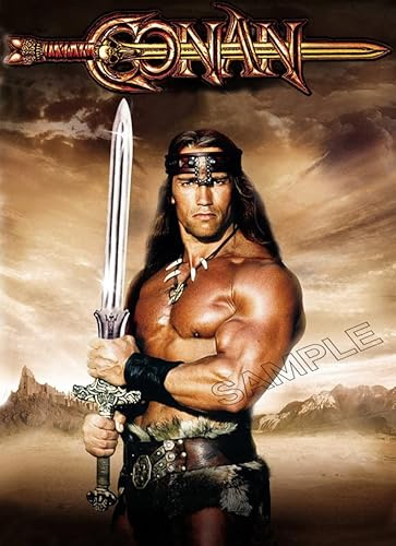 Póster de la película de actor de Hollywood de Conan, el bárbaro, tamaño A4