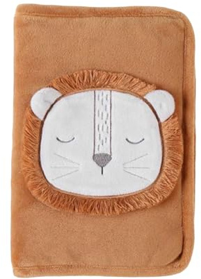Noukie's - Protège Carnet de Santé Babou & Kendi - Veloudoux, caramel - Fermeture éclair et poche plastifiée – Cadeau naissance