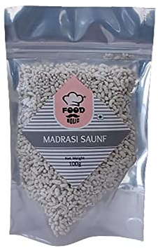 Foodholic Peppermint Mouth Freshener White Sweet Fennel Seeds Mukhwas (Madrasi Saunf) (200 Gm)_Packing May Vary