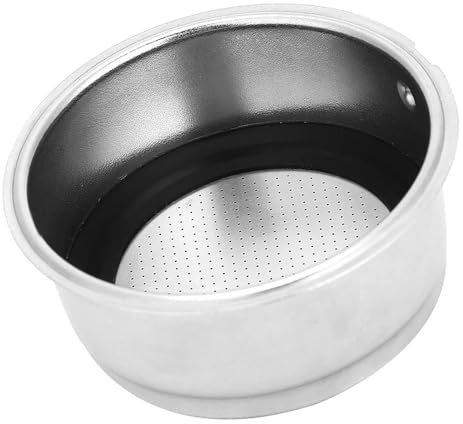 WPKD BLUEIY Filtri da Caffè in Acciaio Inossidabile,51mm Filtro Caffe,Filtri riutilizzabili,Tazza Filtro in Staccabile Cestello,per Macchina Da in per Ufficio in Casa(Doppia Coppa)