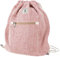 GURU SHOP Ethno Hanf Rucksack mit Fischgrätenmuster, Turnbeutel, Sportbeutel - Rot, Herren/Damen, Size:One Size, 40x35x15 cm, Ausgefallene Stofftasche