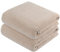 KinHwa Mikrofaser Badetuch groß XXL 76cmx152cm 2 Pack Badehandtücher Schnelltrocknend & Fusselfrei Badehandtuch Saunatücher Weich und Saugstark Duschtuch Hellbraun