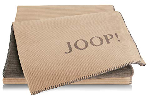 Joop! Coperta in misto cotone 150x200 cm Anacardi Castagno
