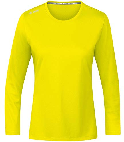 JAKO - Course à Manches Longues 2.0, Mixte, Jaune Fluo, L