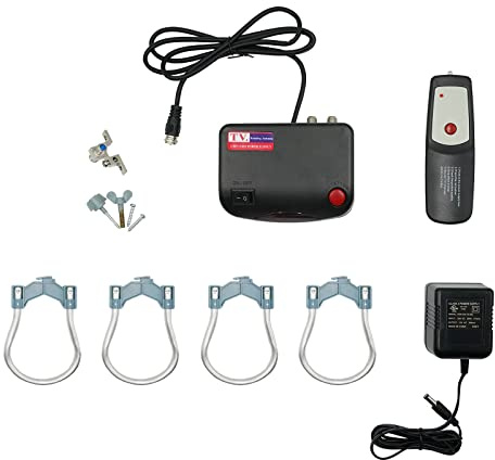 Yeceny Outdoor TV Antenna Accessories Box (Include HDTV Outdoor Antenna Built-in Amplifier Remote Control Power Supply Coaxial Grounding Block Antenna Parts)