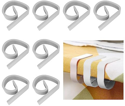KARELLS Sujeta Manteles De Mesa Exterior, Sujeta Manteles, 8 Piezas Pinzas para Manteles De Mesa, Pinzas Sujeta Manteles, Sujeta Manteles De Mesa Exterior, Sujeta Manteles De Mesa