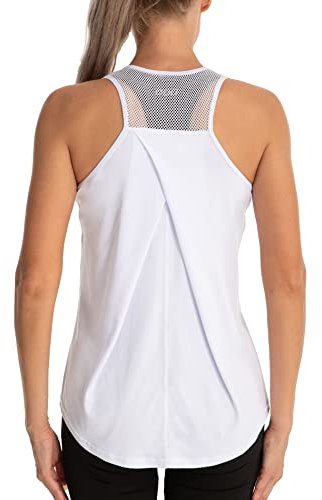 Dawnrole Damen Sport Tank Top Ärmelloses Leichte Fitness Top Yoga Oberteile