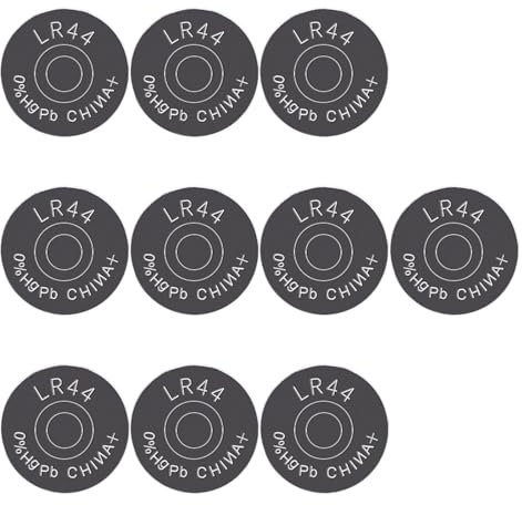 10 batterie LR44 a bottone 357 357A A76 GPA76 1,5 V a bottone per elettronica
