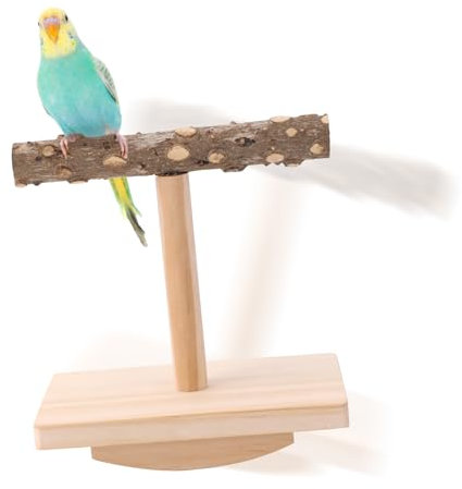 Vogel Sitzstange, Holz Vogelspielplatz Beschäftigungsspielzeug Abnehmbar Papageien Sitzstangen Vogelkäfigzubehör für Hausvögel Nymphensittiche Sittiche Wellensittiche Unzertrennliche