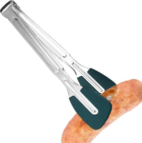 Pintas de silicona, pinzas de cocción de silicona - Tintas de buffet de acero inoxidable | Herramientas de cocina resistentes al calor, utensilios para servir anti-escdo para acampar de picnic