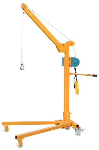 KLYDBMYT Gru Mobile per Esterni, Piccola Gru Portatile Manuale, paranco Elettrico per Uso Domestico, Macchina di Sollevamento elettrica da 500 kg