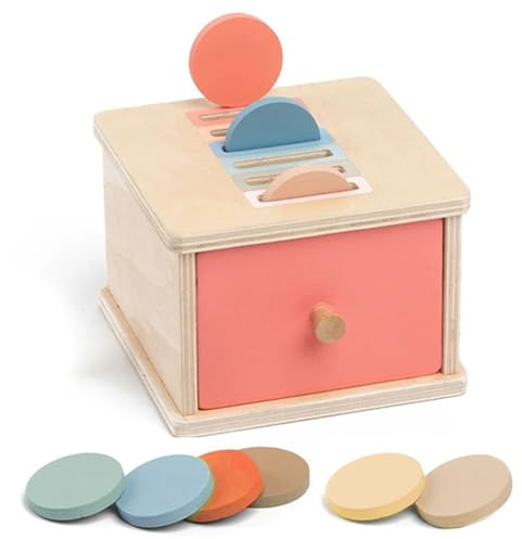 CLIUNT Giochi Montessori, Giochi Incastri in Legno per Bambini, Giocattoli Montessori da Impilare e Ordinare, Giochis di Selezione di Forme e Colori Giochis Bambini Regali di Compleanno
