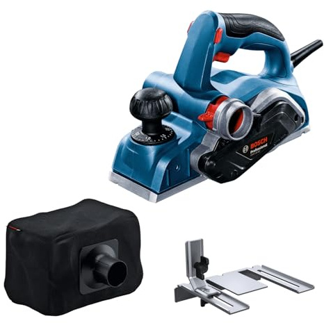 Bosch Professional Portable Planer GHO 20-82 (Power 700 W, Right- and Left-Handed Operation, incl. Assembly Wrench, Parallel Guide, dust Bag)