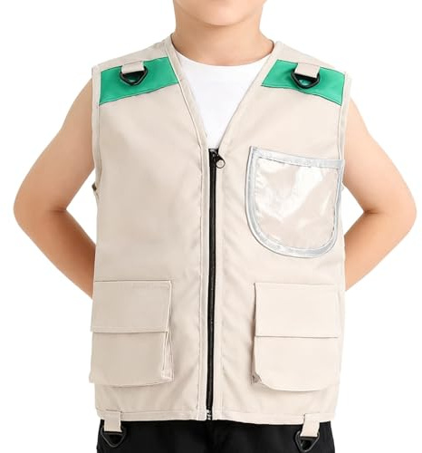 MFYOUPK Fishing Vest for Boys - Sleeveless | Boys Outdoor Vest,Fishing Park Camping Outdoor Activity Hiking Exploration Trekking Role Play