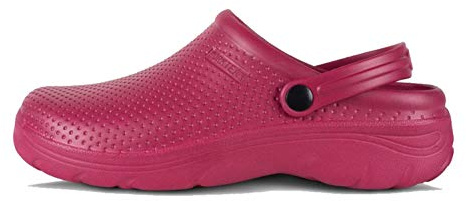 Work Team Zueco EVA Unisex. Ultraligero, ergonómico. Anatómico, con Cámara ortopédica, Suave para los pies. Hombre Granate 42/43