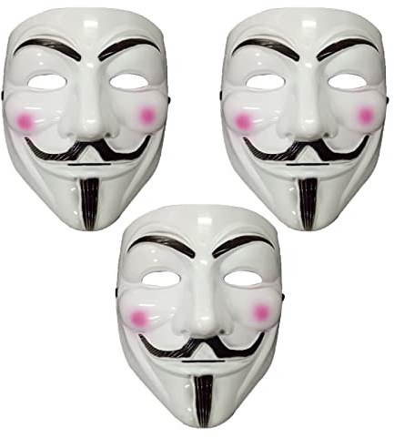 NIWWIN V för Vendetta masker, Bonfire Night, Guy Fawkes natt rekvisita dekoration, halloween cosplay kostym, ansiktsskydd rekvisita för festival rave-fest