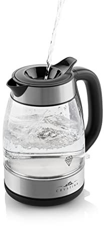 ETA Crystina Glas Wasserkocher I 1.7 Liter I 2200W I Spezieller Deckel der das Einfüllen deutlich erleichtert I LED Beleuchtung I Automatische Abschaltung