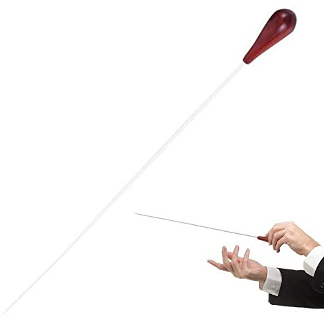 vepoty Music Conductor Baton Rosewood Handle Choir Director Baton Professional Orchestra Baton Musical Accessories