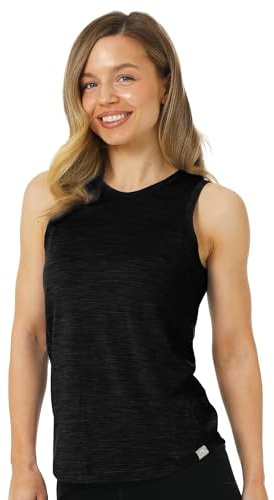 Merino.tech 100% Debardeur Femme Merinos - sous Vetement Merinos pour Sport | Léger, Thermique Laine Mérinos Respirant, Anti-Odeur Naturel, Anti-Humidité, Idéal Pour Le Sport, Randonnée, Sous-Couche