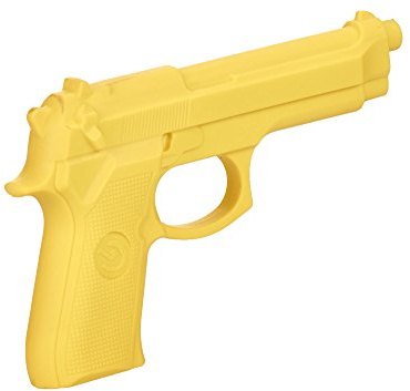 Sportech Italia - Pistola in Gomma per Esercitazione difesa personale, Ideale per Krav Maga e Allenamenti di Difesa Personale (Giallo)