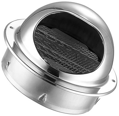 KITANDOVE 1pieza Cubierta De Salida De Aire De Acero Inoxidable Para Campana Extractora Tapa De Escape De Ventilación Diseño Especial Para Evitar Y Resistente La Lluvia