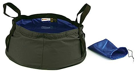 MOBUTOFU Reiseeimer Outdooreimer Faltbares Wasserbecken Falteimer Camping Wandern Mit Aufbewahrungstasche Blau Cordura Nylon