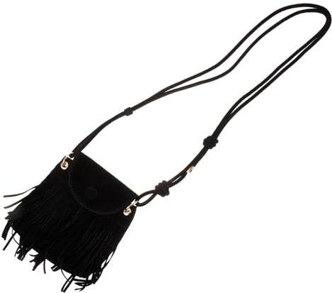 ANDRESLAD Fransen Umhängetasche Für Damen Mit Quaste Vintage Boho Geldbörse Handytasche Schultertasche Geeignet Für Strand Partys Alltag