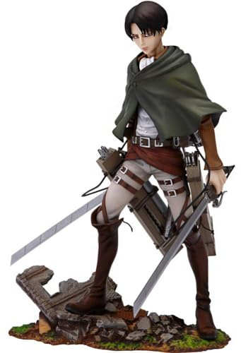 Puruuige Levi Anime Figura Statua 20cm Levi Action Figure Battle Scene Model PVC Home Scultura Decorazioni Regali da Collezione