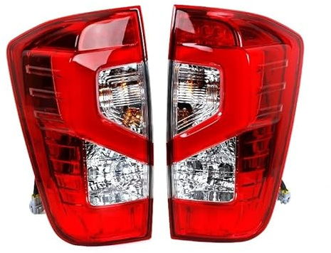 YMYYQW Antinebbia posteriore 2 pezzi per Navarra Np300 2015-2021 fanale posteriore a LED per auto luce freno D23 fanale posteriore lampade post-servizio