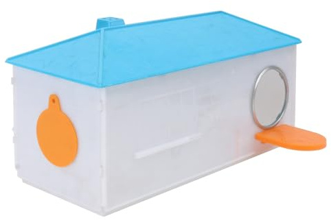 Happyyami Nido D’Uccello Grande in Plastica 26,5X11X11 CM, Casetta per Uccelli Domestici, per Balconi e Esterni Colore Casuale