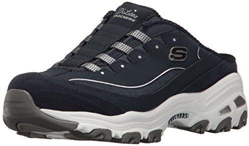 Skechers Sport D'Lites Schlupfschuhe für Damen, Blau (Marineblau/weiß), 36 EU