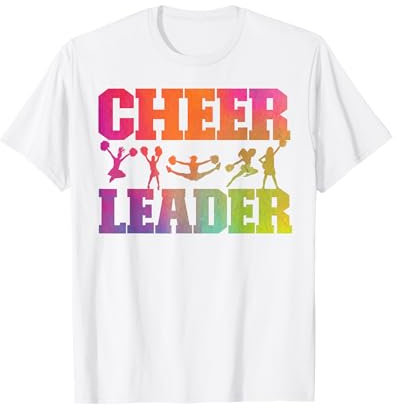 Cheer Cheerleading Aquarell Regenbogen Cheer Leader T-Shirt